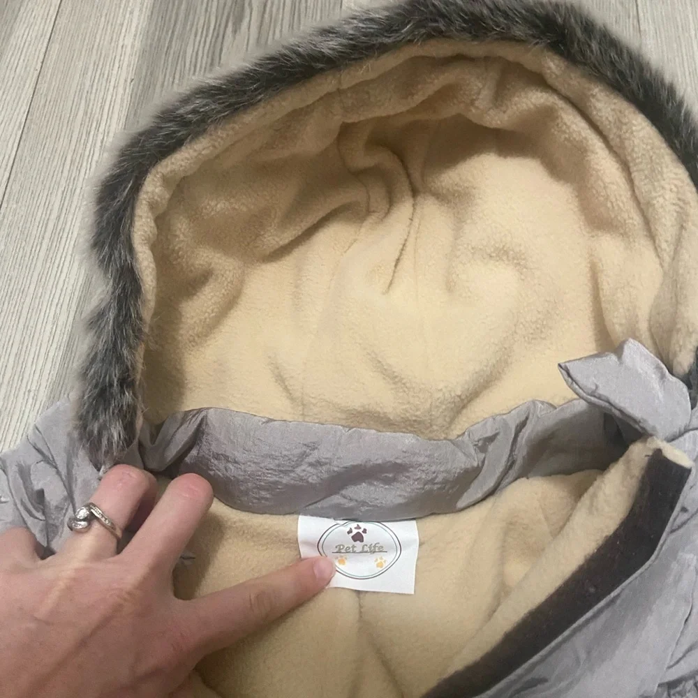 Pet Life ® Classic Metallic Fashion 3M Insulated Dog Coat Parka Removable Hood